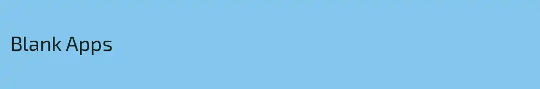 Blank Apps